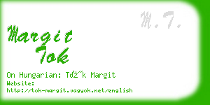 margit tok business card